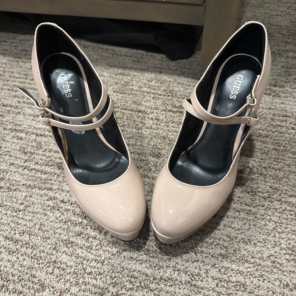 Guess Women's Nude Patent Heels